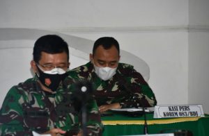 Korem 083/Bdj Gelar Rakernis Secara Virtual Bersama Kasum TNI Letjen TNI Ganip Warsito