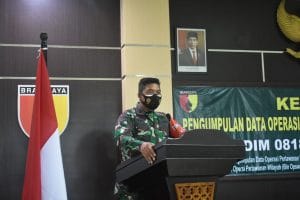 Kodim 0818 Gelar Pengumpulan Data Operasi Perlawanan Wilayah TW 1 Tahun 2021