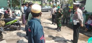 Danramil 0818/19 Gondanglegi Pimpin Operasi Yustisi Pendisiplinan Prokes Covid-19