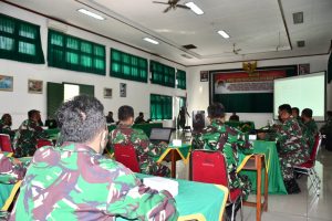 Pasiter dan Batiter Jajaran Korem 083/Bdj Dapat Sosialisasi Data Wanwil