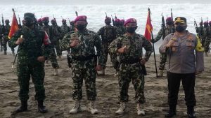 Dandim 0818/Malang-Batu Hadiri Pembaretan Korps Baret Ungu