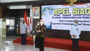 Bupati Tantri Pimpin Apel Siaga Relawan Tangguh RKIH
