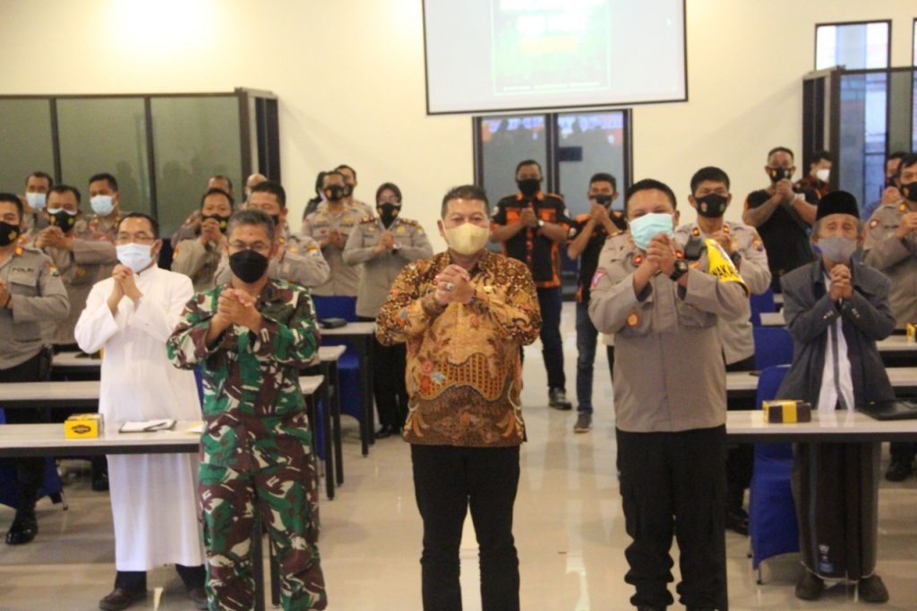 Kasdim 0818 Hadiri Rakor Pengamanan Ibadah Wafat Isa Al-Masih dan Paskah di Polres Malang
