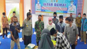 Muspika Sumberasih Pantau Ikrar Komitmen Pilkades Serentak