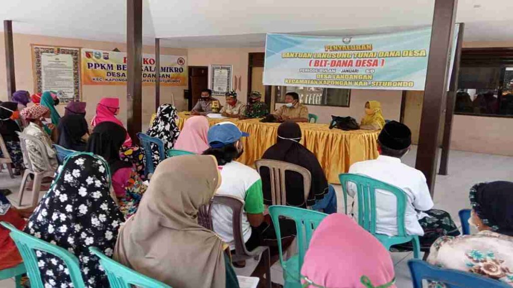 Pemdes Landangan Salurkan BLT DD Periode Januari 2021 Pada 54 KPM