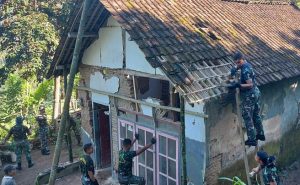 Koramil 0818/30 Tirtoyudo Kebut Pembangunan Rumah Korban Gempa Malang