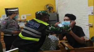 Koramil 0833/02 Kedungkandang Gelar Operasi Yustisi PPKM Mikro Jilid III