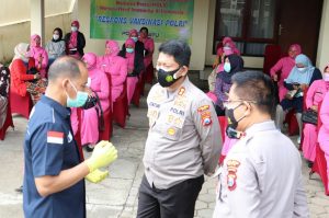 Polres Batu Dukung Penuh Program Vaksinasi Nasional Berbasis Presisi Polri