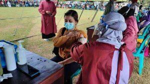 Ribuan Warga Blitar Serbu Vaksinasi TNI-AU Abdulrachman Saleh