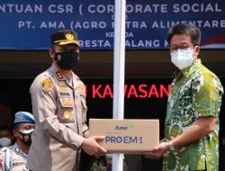 PT AMA Salurkan 1.000 Botol PRO EM-1 ke Pihak Kepolisian Polresta Malang Kota