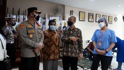 Kapolresta Malang Kota Dukung Penuh Vaksinasi Massal di Gereja