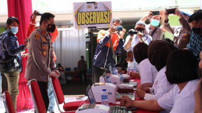 Polresta Malang Kota Gelar Vaksinasi di Ponpes Milik Ketua PWNU Jatim