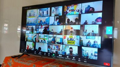 VIRTUAL: Polres Malang melaksanakan kegiatan Binrohtal secara virtual yang diikuti anggota jajaran Polsek