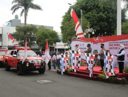 Peluncuran Secara Simbolis 36 Mobil Masker oleh Kapolri dan Panglima TNI