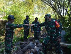 Dansatgas TMMD ke-112 Cek Lokasi Kegiatan di Desa Tulungrejo Kecamatan Ngantang