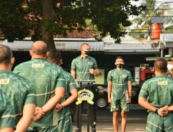 Danrem 083/Bdj Pimpin Olahraga Bersama, dalam Rangka Meningkatkan Imunitas Tubuh