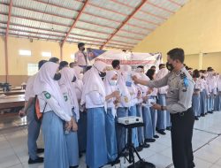 Satlantas Polres Malang Ajari Pelajar SMAN Turen Cara Berkendara yang Aman