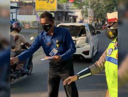 KB Samsat Talangagung Sebar Brosur Progam Pemutihan dan Diskon PKB