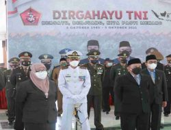 Danpuslatpurmar 5 Baluran Hadiri HUT ke-76 TNI secara Virtual