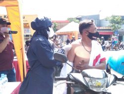 Vaksinasi Drive Thru Satlantas Polres Batu Targetkan 200 Dosis Perhari