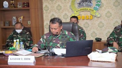 Persiapan Penerapan Level 1 PPKM, Kodam V/Brawijaya Ingatkan Pentingnya Patuh Protokol Kesehatan