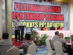Dokkes Polda Jatim Gelar Pelatihan Desa Tanggap Bencana di Kota Batu