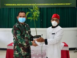 Korem 083/Bdj Gelar Komsos Dilanjutkan dengan Penyerahan Bibit Alpukat