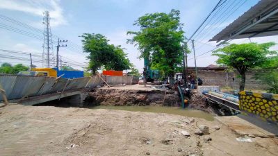 Terkendala Pipa PGN dan Hujan, Pembangunan Jembatan Latek Bangil Baru Rampung 60 Persen