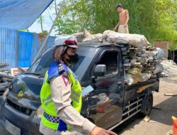 Satlantas Polres Malang Imbau Kendaraan Angkutan Barang Agar Tidak Overload