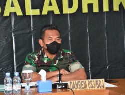 Danrem 083/Bdj Terima Paparan Rutilahu dan Jambanisasi dari Satuan Jajaran