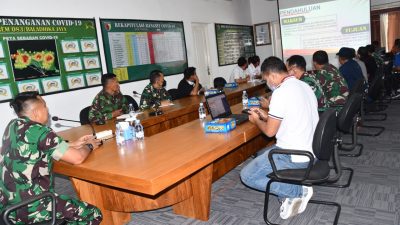 Korem 083/Bdj Gelar Rakor Kesiapan Liga Santri Tingkat Nasional Piala Kasad Tahun 2022