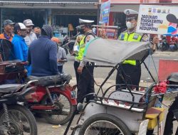 Pelarangan Pengoperasian Kendaraan Bentor di KTL oleh Satlantas Polres Malang