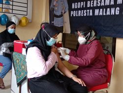 Vaksinasi Booster Diserbu Wartawan Polresta Malang Kota
