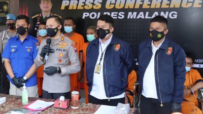 Polres Malang Ringkus Pelaku Curat Beserta Penadahnya