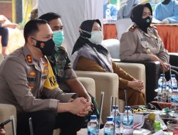 Kapolres Malang Tinjau Vaksinasi di Desa Ngadilangkung dan Zoom Meeting Bersama Wakapolri