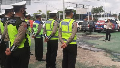 Kasat Lantas Polres Malang Pimpin Apel Persiapan Pengamanan Giat W20 Kota Batu