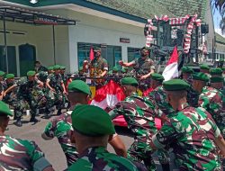 Danrem 083/Bdj Dampingi Kunker Pangdam V/Brw ke Makodim 0818 dan Yon Zipur 5/ABW