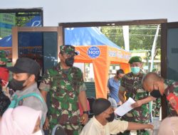 Danrem 083/Bdj Tinjau Vaksinasi di Polkes 05.09.21 Banyuwangi