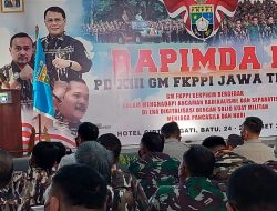Danrem 083/Bdj dan Pangdam V/Brw Hadiri Rapimda II PD XIII GM FKPPI Jatim