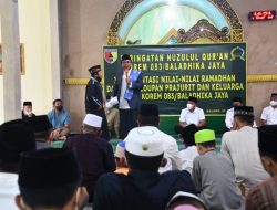 Korem 083/Bdj Gelar Nuzulul Quran dan Buka Puasa Bersama Keluarga Besar