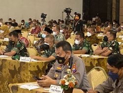 Danrem 083/Bdj Hadiri Rakor Angkutan Lebaran Bersama Pangdam V/Brw