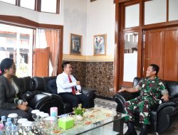 Danrem 083/Bdj Terima Kunjungan Kepala Bank BNI Kota Malang