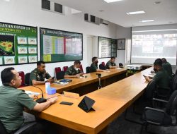 Korem 083/Bdj Gelar Vidcon Jelang Kesiapan Liga Santri Piala Kasad tahun 2022