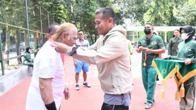 Korem 083/Bdj Gelar Silaturahmi dan Olahraga Bersama Instansi Vertikal se-Malang Raya