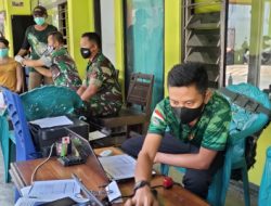 Polkes Kodim 0823 Situbondo Serbu Vaksin Warga Kotakan