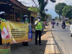 Lewat Banner Imbauan, Upaya Satlantas Polres Malang Tekan Tingkat Laka Lantas