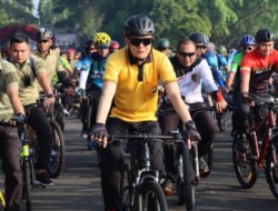Kapolres Malang Fun Bike Bareng TNI Malang Raya
