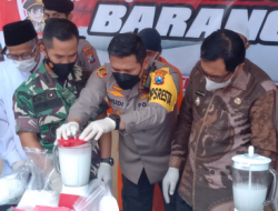 20 Kg Sabu Hasil Ungkap Satnarkoba Polresta Malang Diblender