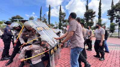 Antisipasi Gejolak Sosial, Polres Batu Rutin Latihan Dalmas