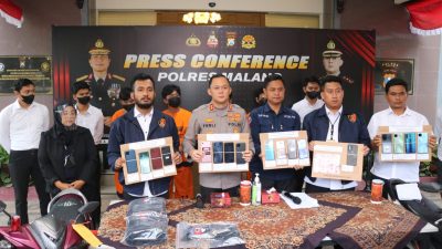 Satreskrim Polres Malang Ringkus Komplotan Copet Spesialis Supporter